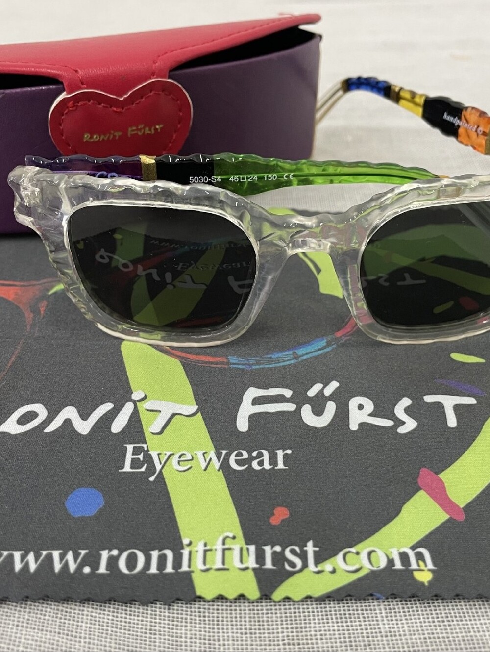 Ronit Furst Bold Sunglasses Handpainted 5060-CA 80